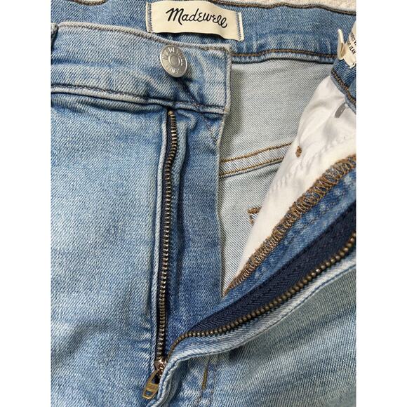 Madewell Jeans Women 28 Blue Perfect Vintage Straight in Danby Wash Knee-Rip Ed - Picture 6 of 15